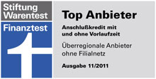 Finanztest 2011: Anschlusskredit