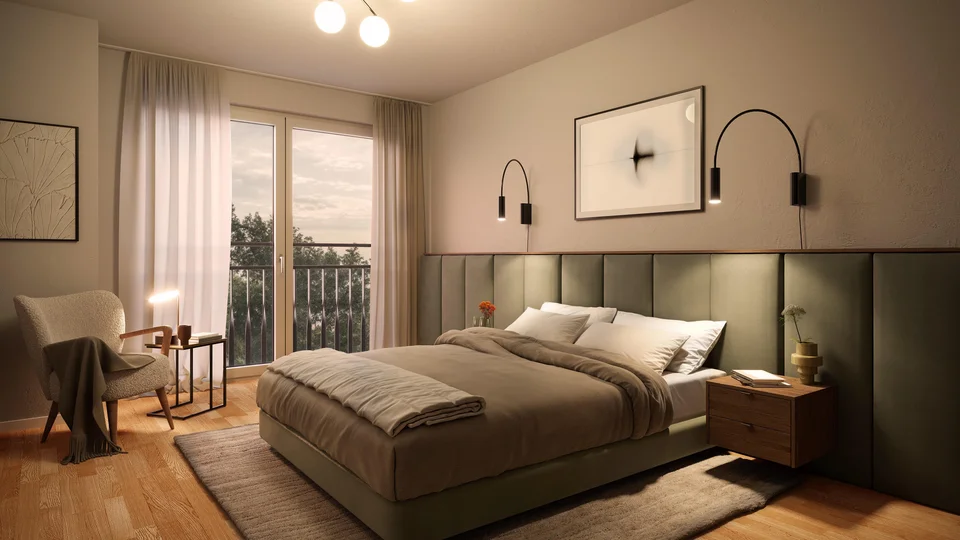 Modern. Stilvoll. Besonders. – Neubau-3-Zimmer-Wohnung mit Loggia & Balkon in Bayreuth