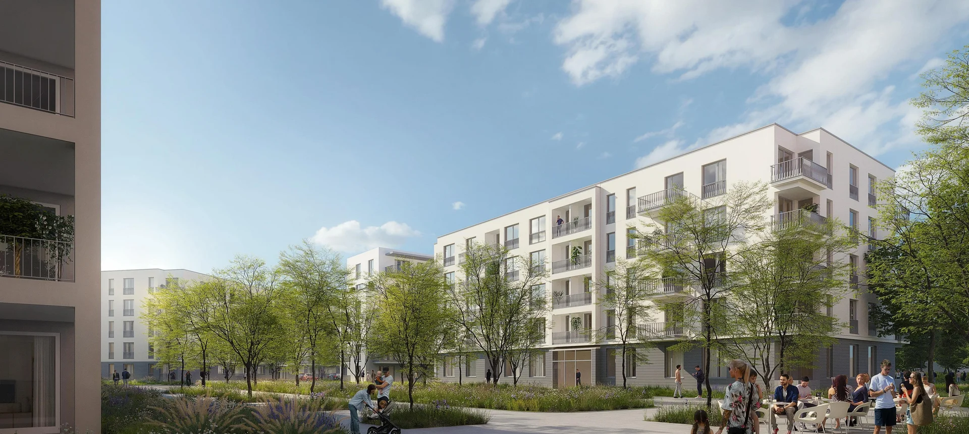 Komfortwohnen mit Blick ins Grüne - urban, zeitgemäß und individuell